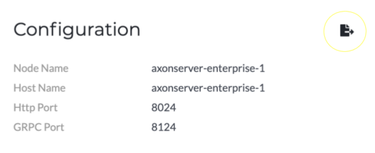 Cluster Template export button location