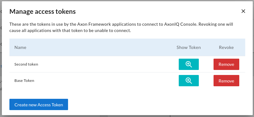 access tokens framework