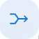 a blue button with two lines going from left to right that merge into an arrow. The icon conveys the 'merge' action.